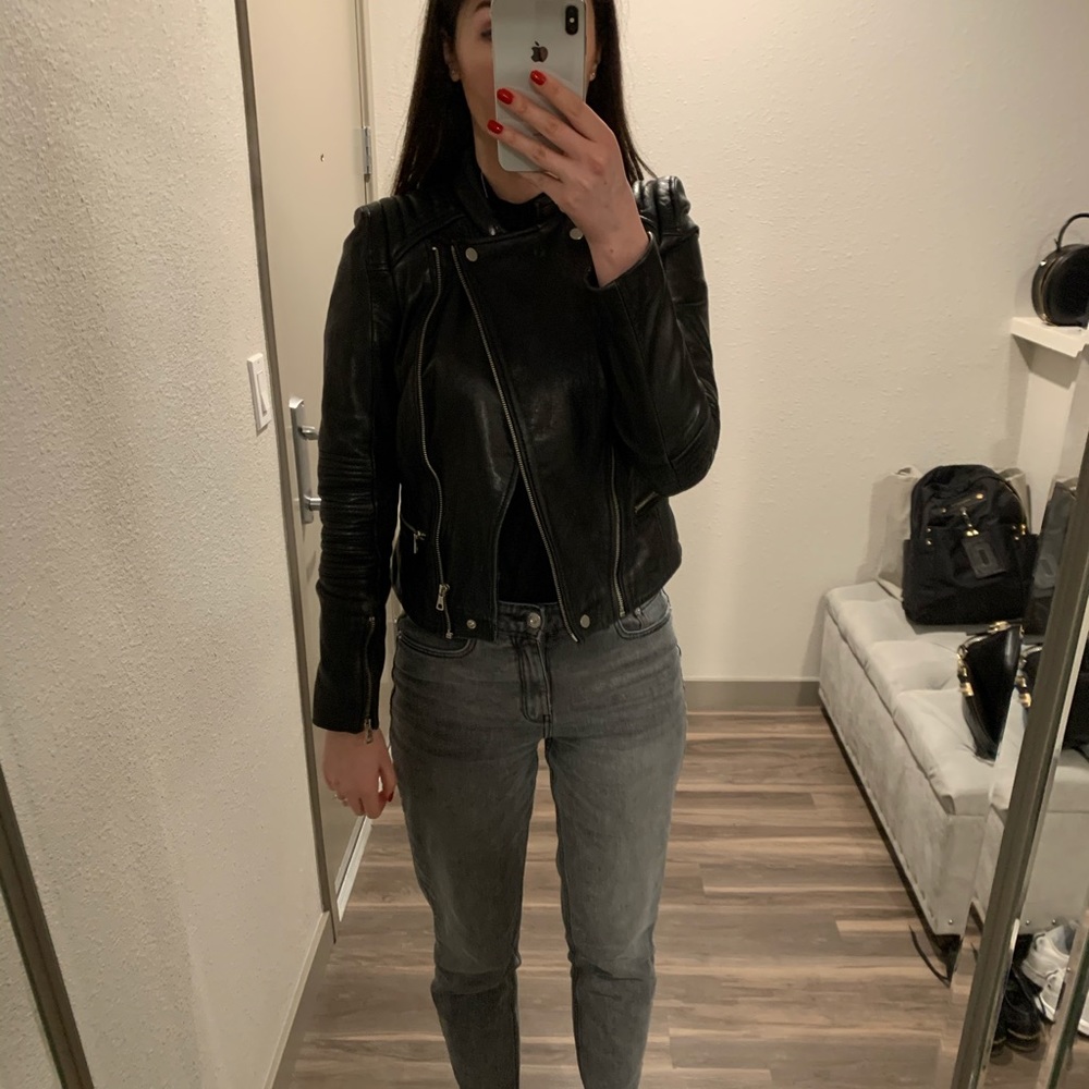 Zara leather jacket